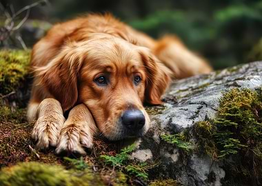 Golden Retriever Resting