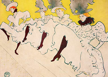 Troupe de Mlle Elegantine by Toulouse-Lautrec
