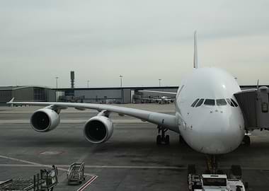 Airbus A380 at Airport