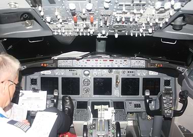 Airplane Cockpit View