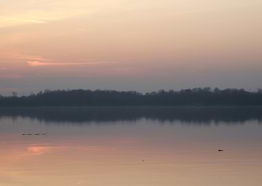 Peaceful Sunset Lake