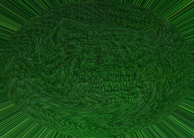 Abstract Green Swirl WS1
