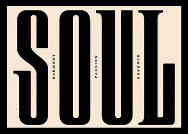 Soul Typography Poster