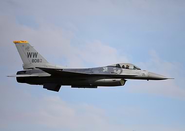 F-16 Fighter Jet in Flight