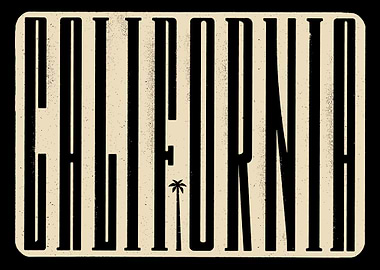 California Palm Tree Graphic