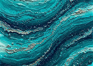 Abstract Ocean Painting