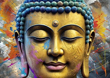 Buddha Face Art