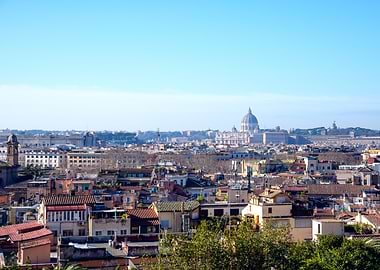 Rome Cityscape with St. Peter's Basilica