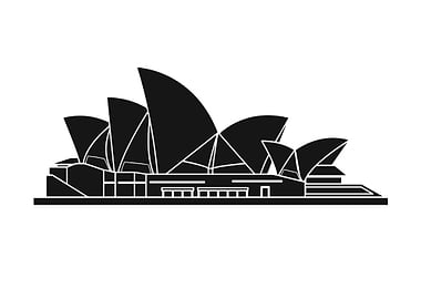 Sydney Opera House Silhouette