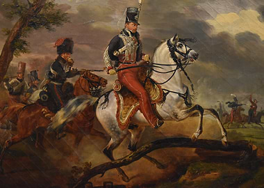 Cavalry Charge Painting