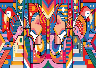 Abstract Geometric Art