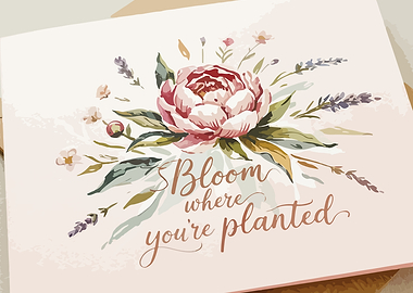 Floral Greeting Card