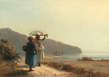 Coastal Scene with Figures