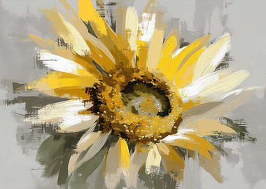 Yellow Sunflower Painting