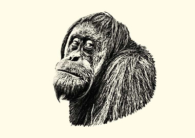 Orangutan Portrait