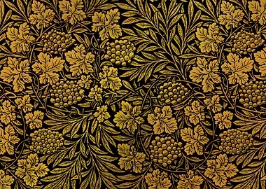 Golden Grapevine Pattern