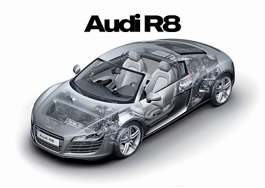 Audi R8 Cutaway