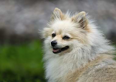 Fluffy Pomeranian Dog
