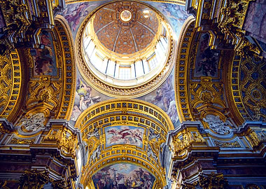 Ornate Basilica in Rome