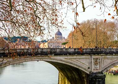 St. Peter's Basilica from Bridge