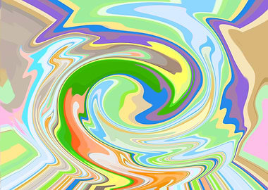 Abstract Swirling Colors HJ1