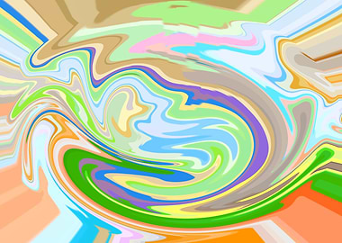 Abstract Swirling Colors HJ8