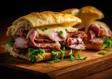 Roast Beef and Cheese Sandwich