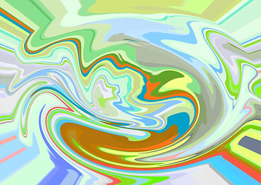 Abstract Swirling Pattern HJ7