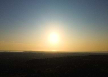 Golden Sunset Over Wirral Hills