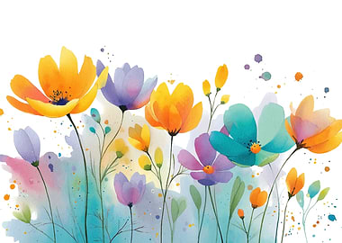 Watercolor Floral Bouquet