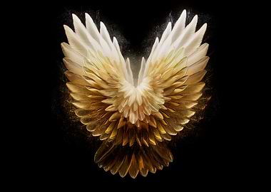 Golden Angel Wings