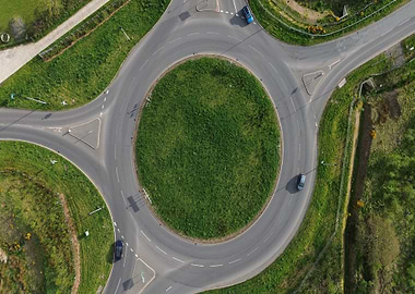 Aerial View of Roundabout
