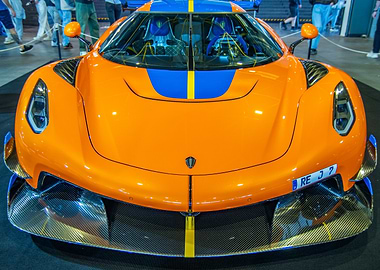 Orange Sports Car