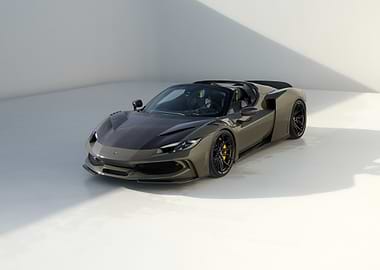 Matte Green Convertible Supercar