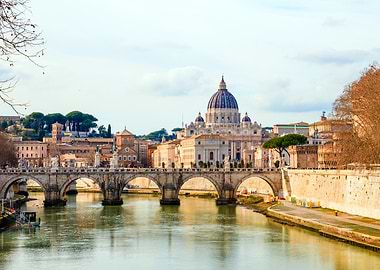 St. Peter's Basilica and Bridge
