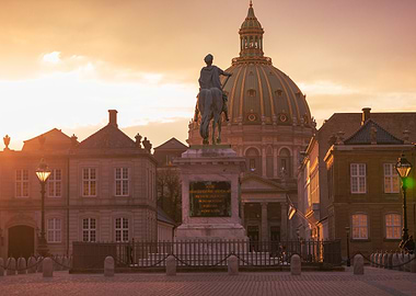 Golden Hour at Amalienborg Palace