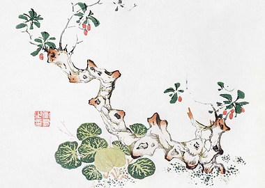 Japanese Bonsai Painting