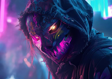 Cyberpunk Skull Mask