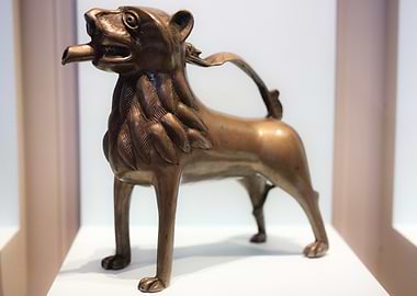 Bronze Lion Figurine
