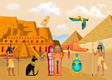 Ancient Egypt Illustration