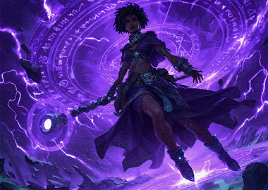 Magic User Purple Aura