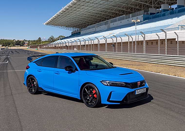 Honda Civic Type R on Race Track