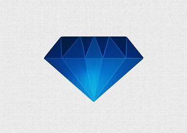 Blue Diamond Illustration 1