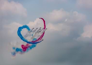Air Show Heart Formation