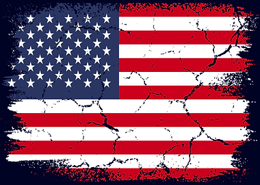 Distressed American Flag