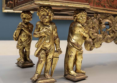 Gold Cherub Table Legs