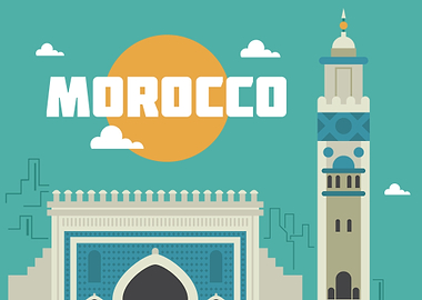 Morocco Cityscape Illustration