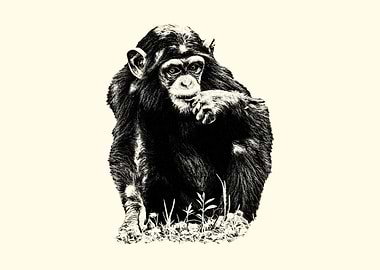 Chimpanzee Portrait