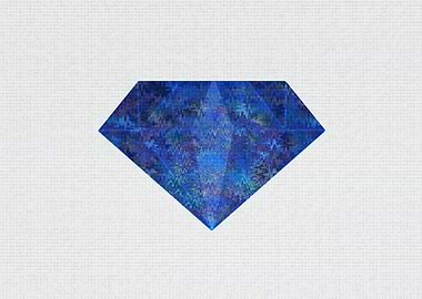 Blue Diamond Abstract Art 4