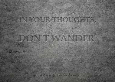 Marcus AUrelius Stoic Philosopher Quote on Thoughts